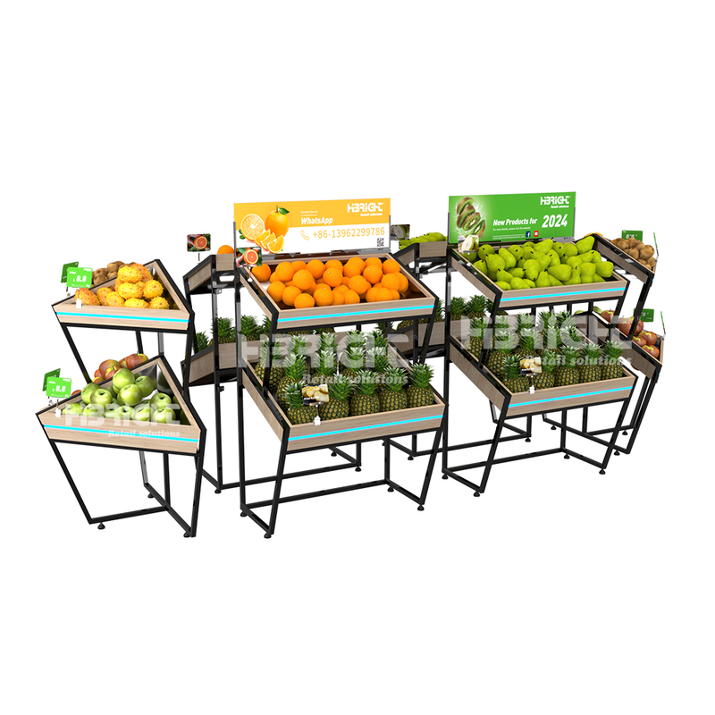 2024 Highbright New Design Fruit Display Racks