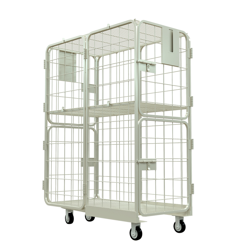 Double Door Nestable Roll Cage Trolley