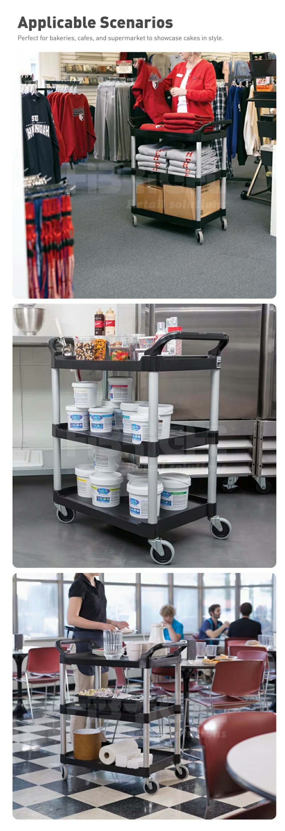 Plastic Service Cart5