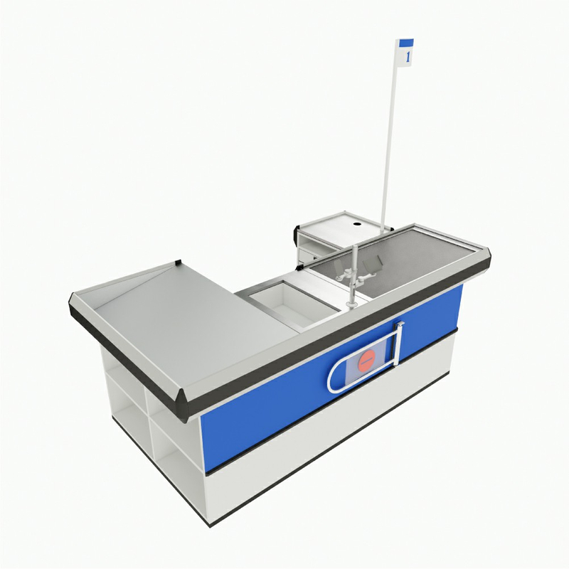 Checkout Counter with Storage Space