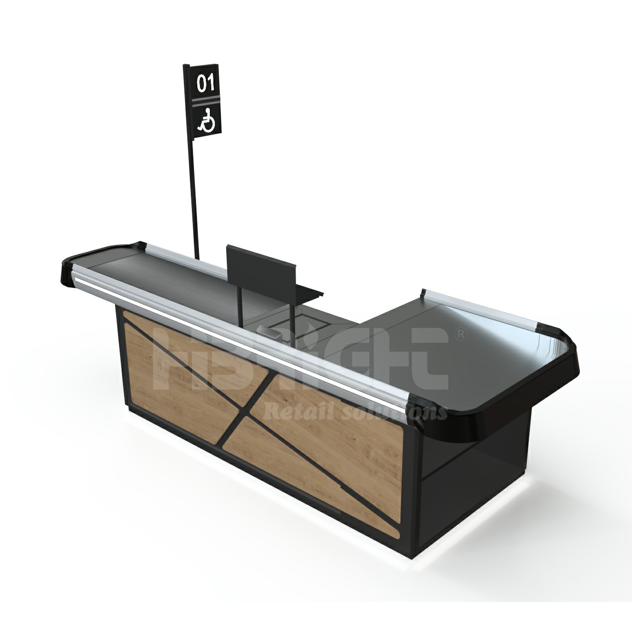 Checkout Counter with LED Light