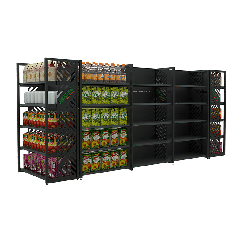 Double Column Heavy Duty Display Shelf