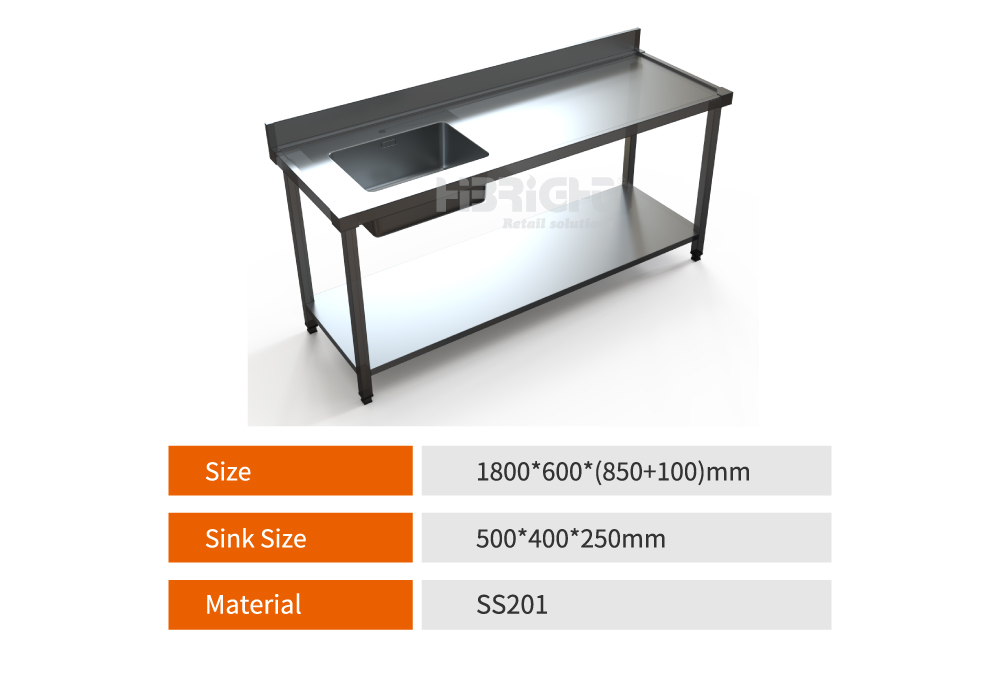 Stainless steel Table 3