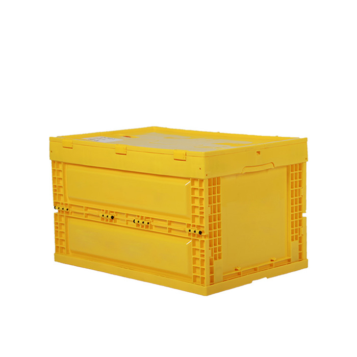 Space-saving Collapsible Plastic Storage Box with Lid