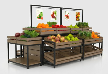 Produce Display Rack