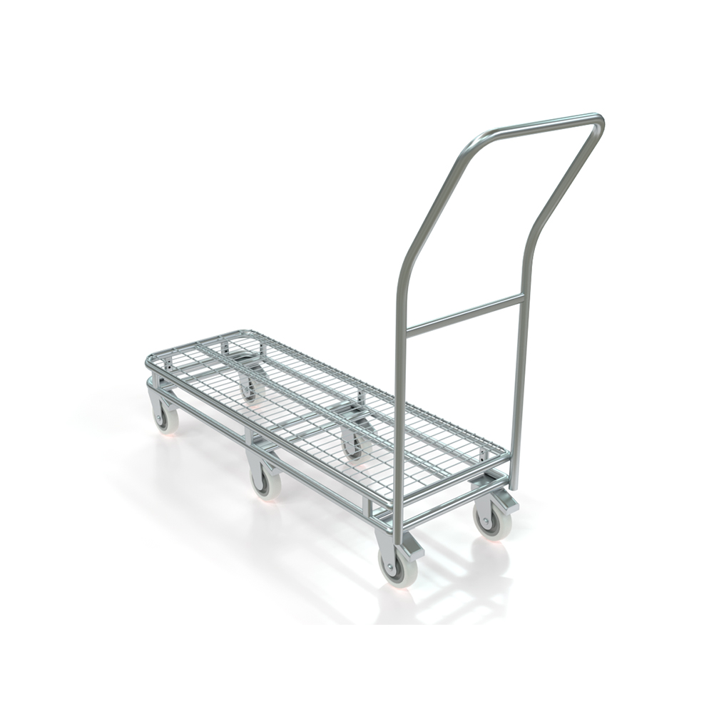 Double Layer Warehouse Trolley