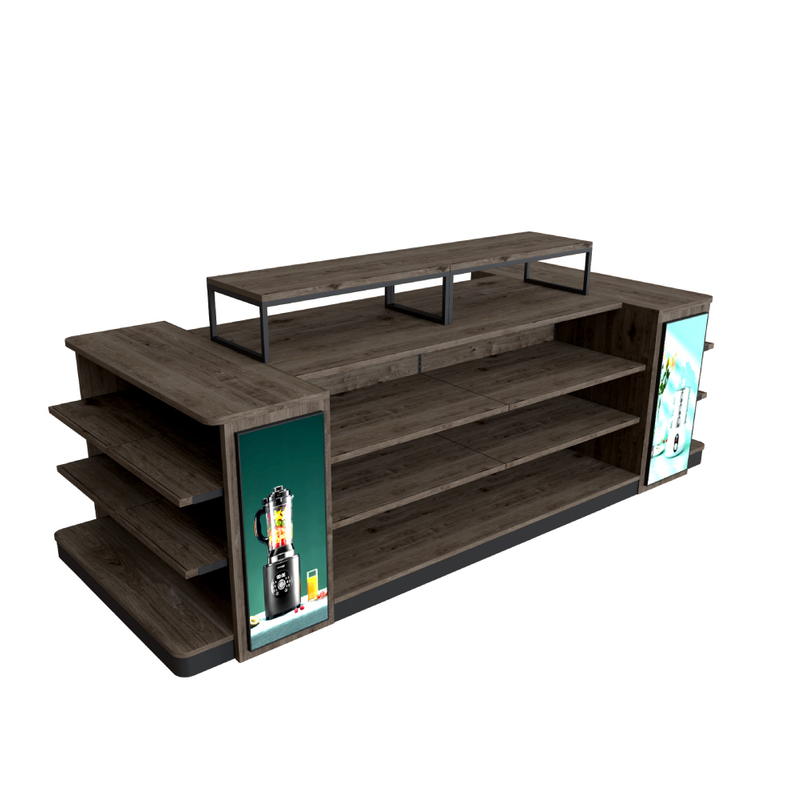 Wooden Supermarket Electrical Shop Rack