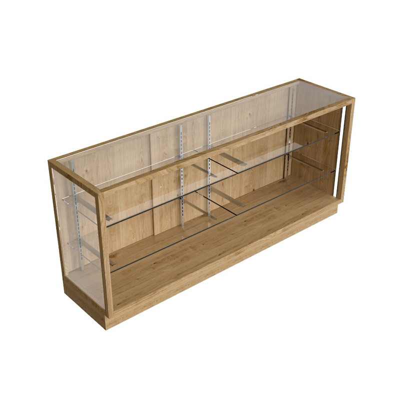 Wooden Service Counter And Shelving
