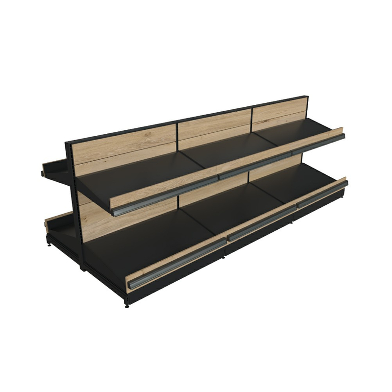 Display Shelf with Plastic Crates for Fruit And Vegetable