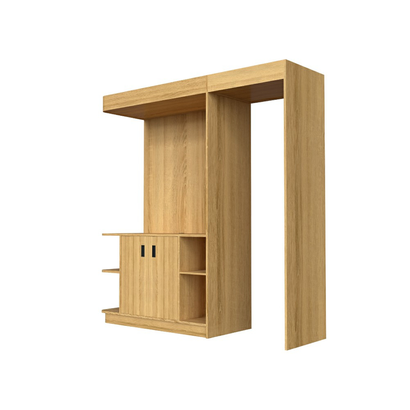 Wooden Self Service Coffee Counter for Convenience Store