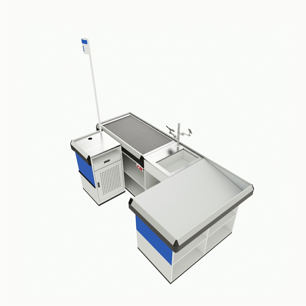 Checkout Counter with Storage Space