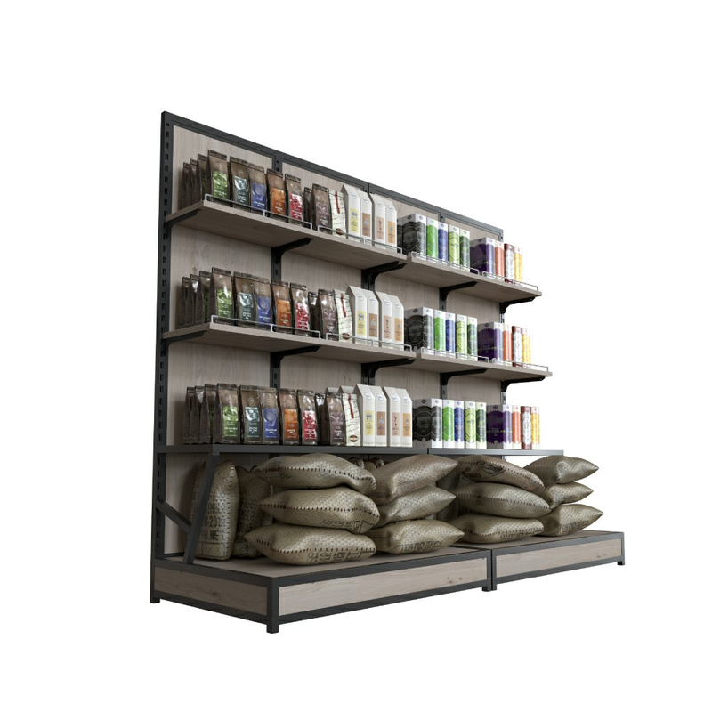 Display Shelving for Grain