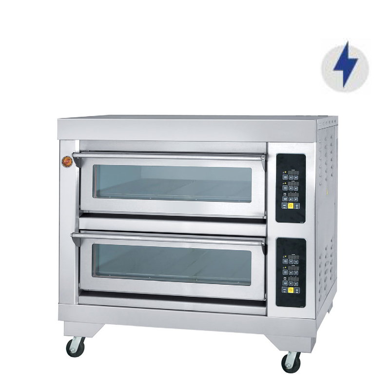 Commercial 2 Deck 4 Tray Electric Economic Deck Oven