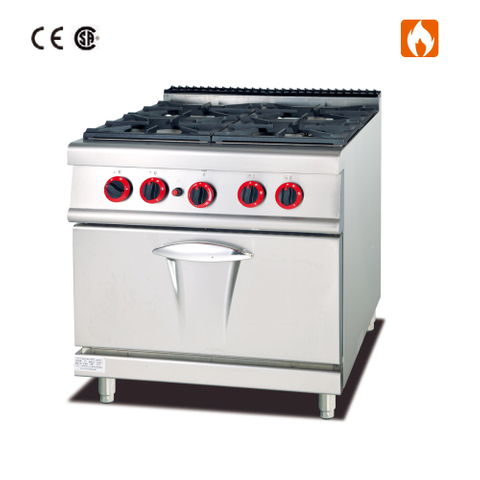 Gas Range With 4-Burner&Gas Oven