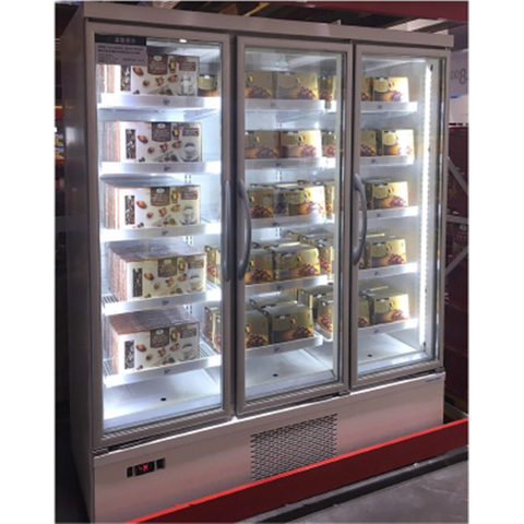 Light Luxury Commercial Glass Door Display Refrigerator