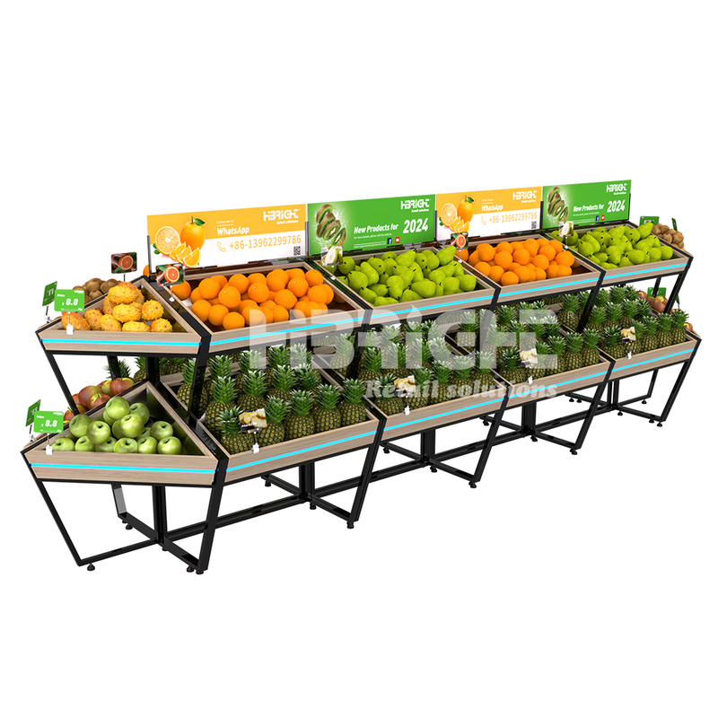 2024 Highbright New Design Fruit Display Racks