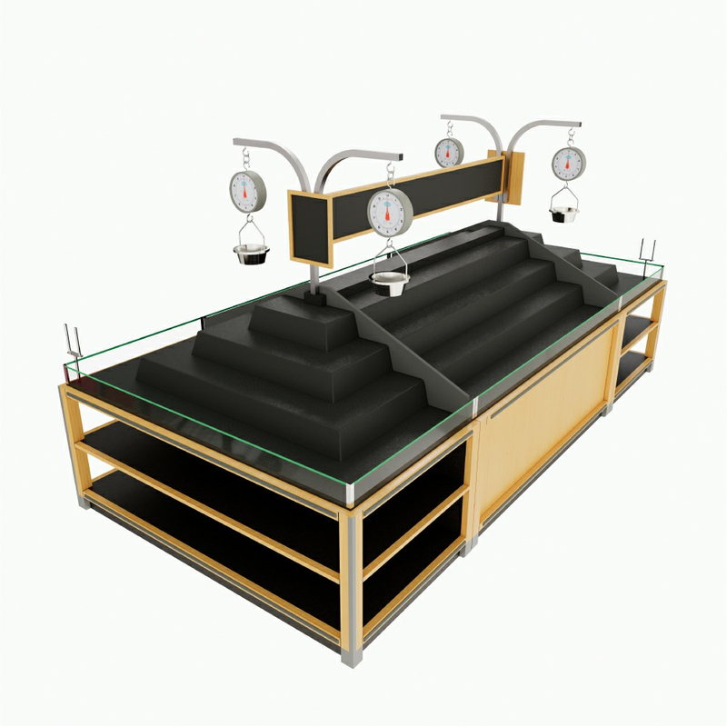 Produce Display Rack with Scale