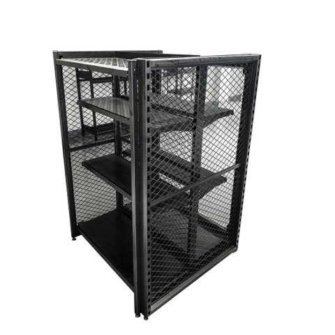 Heavy Duty Display Rack with Glass Door