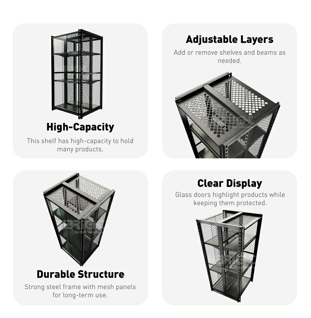 Shelf with Glass Door3