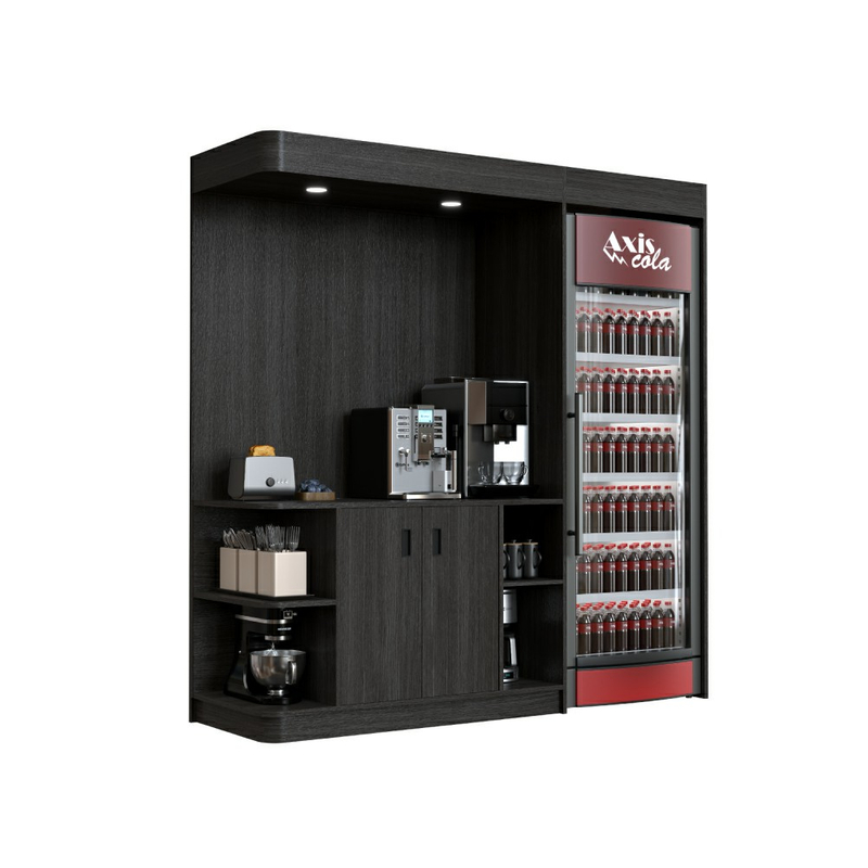 Wooden Self Service Coffee Counter for Convenience Store