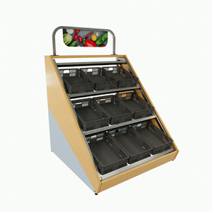 Fruit And Vegetable Display Stand with Advertisement Board