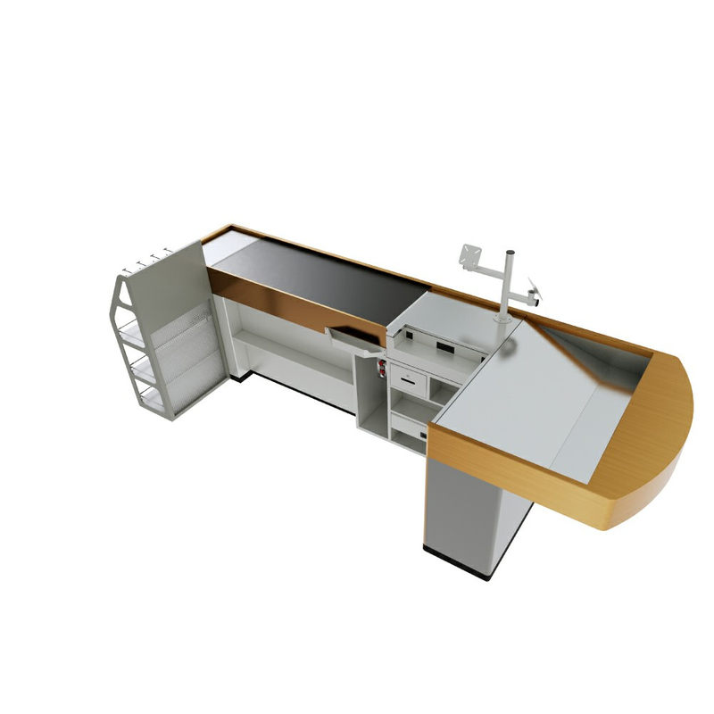 Golden Color Checkout Counter