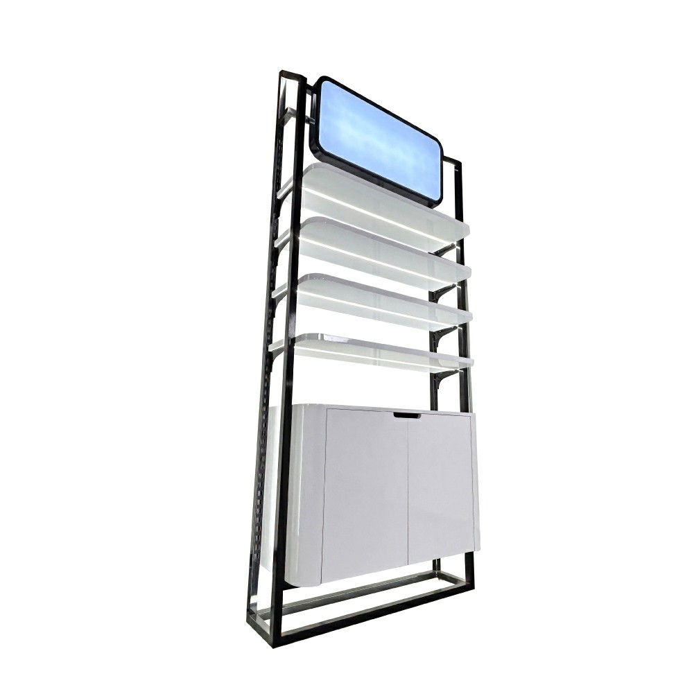 Cosmetic Wall Shelving Unit for Beauty Supply Store