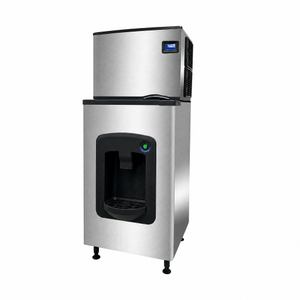 Freestanding Ice Dispenser 104kg Storage Stainless Steel Commercial for Modular Ice Machine
