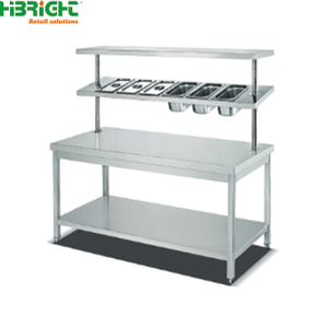Fencing Double-deck Worktable with Seasoning Rack