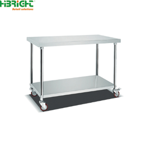 Double-deck Workbench with Wheels