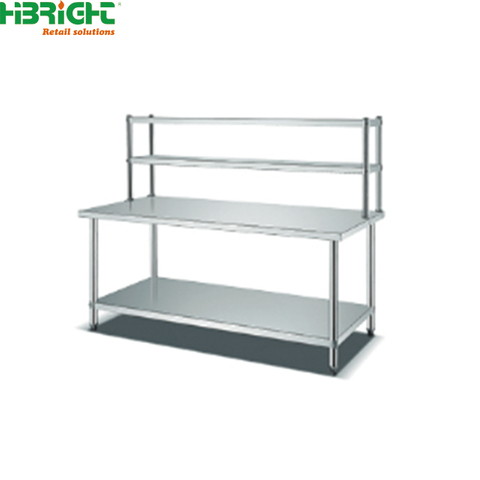 Double-deck Worktable with Upper Frame