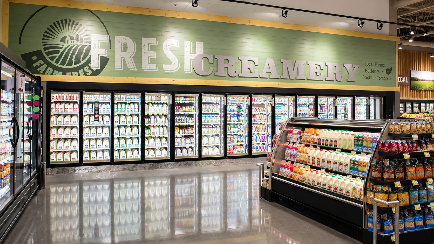 Completed supermarket project