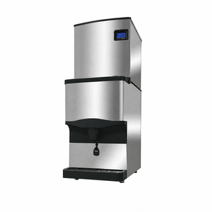 Countertop Ice Dispenser Bin 51kg Storage for Modular Cube Ice Maker Commercial