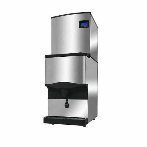 Countertop Ice Dispenser Bin 51kg Storage for Modular Cube Ice Maker Commercial