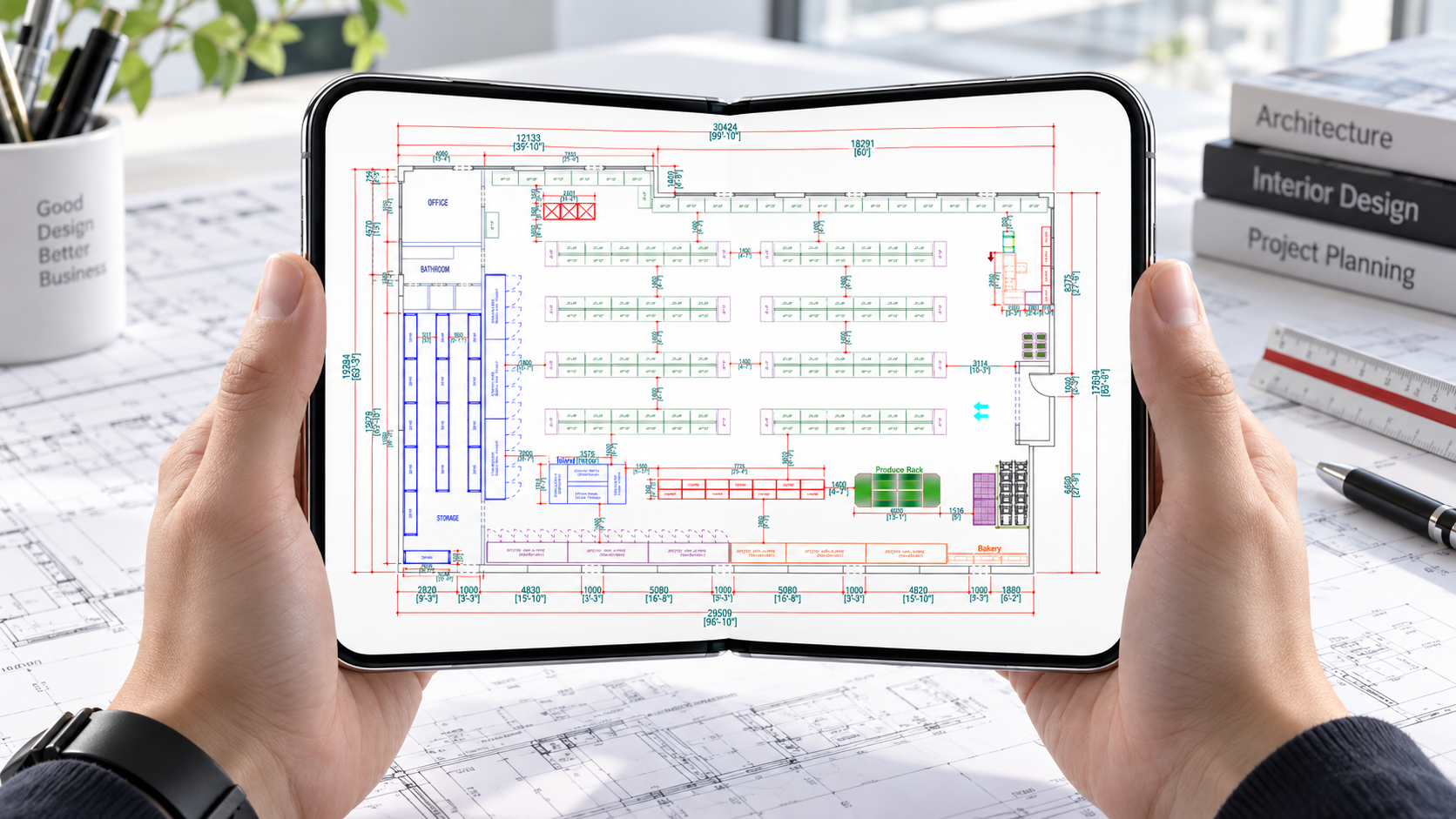 2D supermarket planning